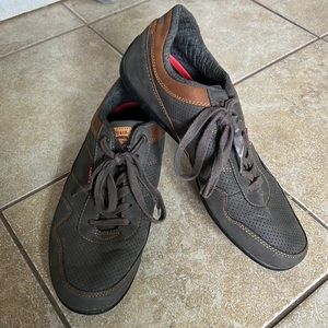 Levi Strauss Gray Lace Up Perforated Sneaker Size 13